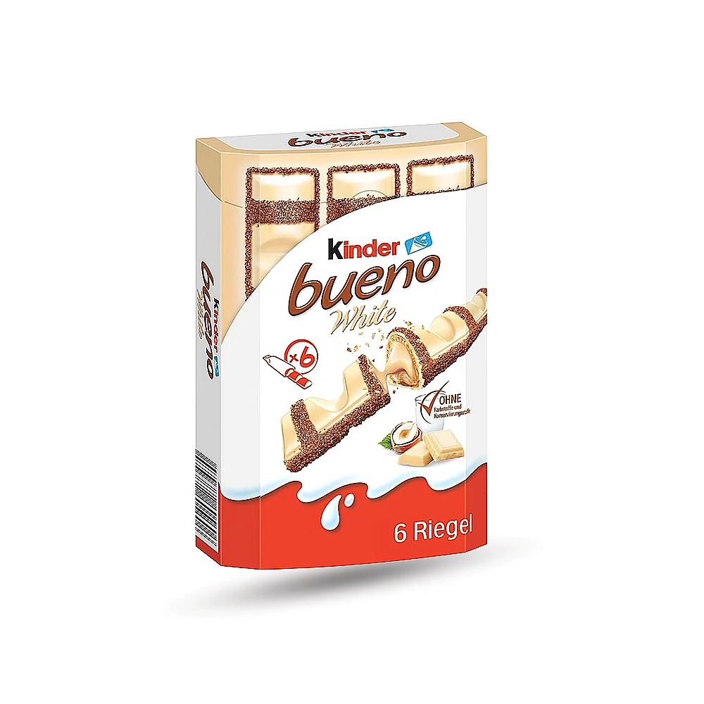 קינדר בואנו לבן – 6 יחידות 129 גרם